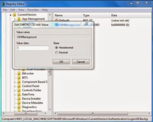 chnge OEMBackground value