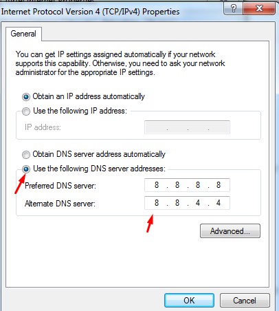 change dns