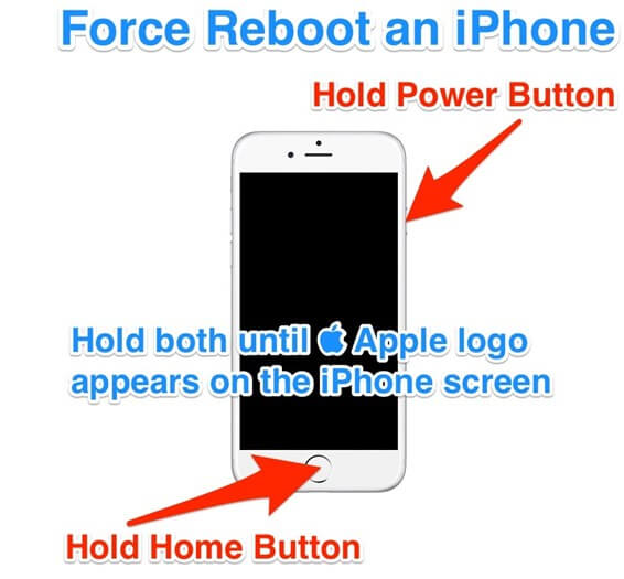 force reboot iphone