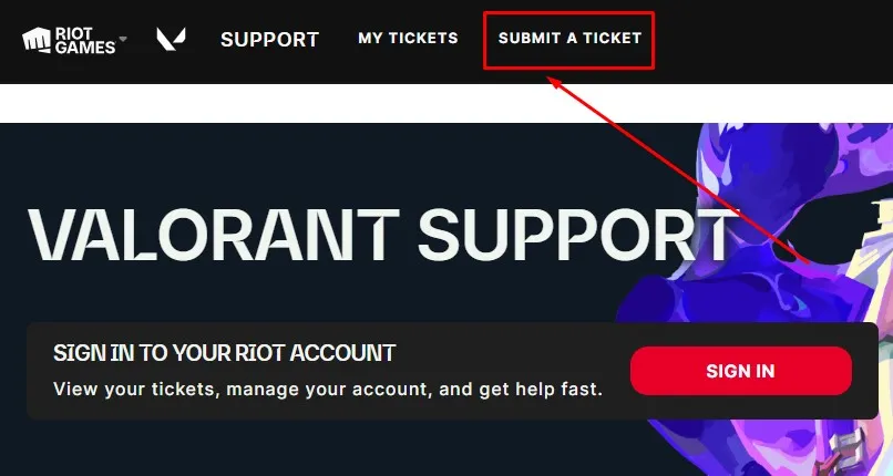 Submit A Ticket to Riot Games