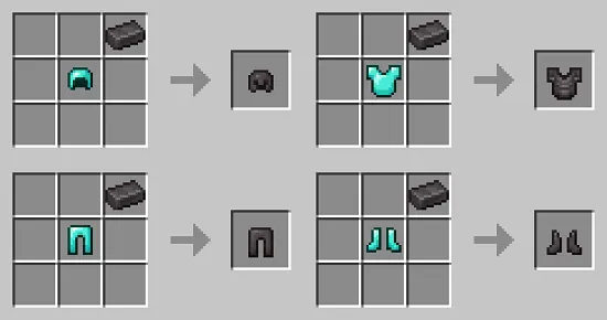 Upgrade Diamond Armor to Netherite Armor